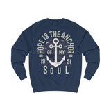 Men's Sweatshirt Hope is the Anchor Soul - BnG Wear