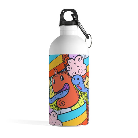 Snake Monster Doodle Stainless Steel Water Bottle - BnG Wear