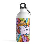 Mix up Alien Cloud Monster Doodle Stainless Steel Water Bottle - BnG Wear