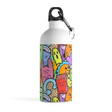 Surprised Monster Doodle Stainless Steel Water Bottle - BnG Wear