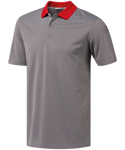 Adidas® 2-colour stripe Grey Polo T-Shirts