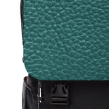 Green Leather Print Unisex Casual Shoulder Backpack