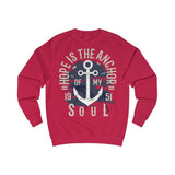 Men's Sweatshirt Hope is the Anchor Soul - BnG Wear