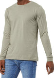 Cotton T-Shirt Men's Green full-Sleeve roundneck