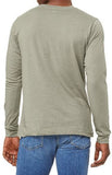 Cotton T-Shirt Men's Green full-Sleeve roundneck