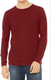 Cotton T-Shirt Men's Maroon full-Sleeve roundneck