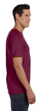 Maroon plain T-shirt cotton side