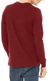 Cotton T-Shirt Men's Maroon full-Sleeve roundneck