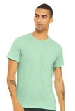 Light green Plain T-shirt roundneck