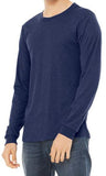 Men's Cotton T-Shirt Navy blue  full-Sleeve roundneck