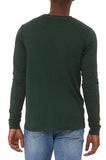 Men's  Cotton T-Shirt Olive green full-Sleeve roundneck