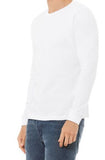 Men's Cotton T-Shirt White full-Sleeve roundneck
