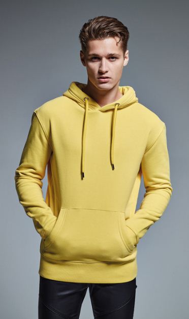 Light Fluorescent Yellow Hoodie Mens Hooded Bright Yellow Hoodie