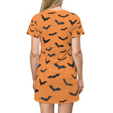 bat halloween t shirt dress