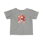 Infant Fine Jersey Printed Tee |  Mushroom sitting on chair - BnG Wear