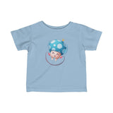 Infant Fine Jersey Printed Tee | Mushroom Skipping - BnG Wear