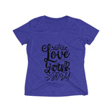 Love Your Body Women's Heather Wicking Tee - BnG Wear