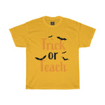 trick or teach halloween classic t shirt