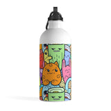 Surprised Monster Doodle Stainless Steel Water Bottle - BnG Wear