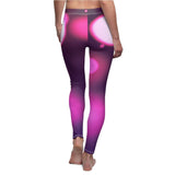 Women's Cut & Sew Casual Leggings | Jeggings | Purple Paradise Abstract - BnG Wear