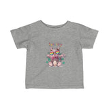 Infant Fine Jersey Printed Tee | Rainbow kitty - BnG Wear