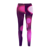 Women's Cut & Sew Casual Leggings | Jeggings | Purple Paradise Abstract - BnG Wear