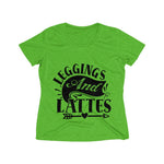 Leggings and Lattes Women's Heather Wicking Tee - BnG Wear