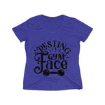 Resting Gym Face Women's Heather Wicking Tee - BnG Wear