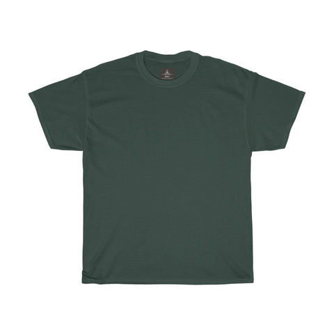 Unisex Round Neck Plain T-Shirt Forest Green (Regular Fit)