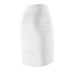White Sky Blue Women's Pencil Skirt - BnG Wear