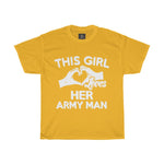 This girl loves her army man Women Designous Printed Tshirt round neck