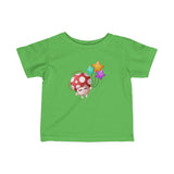 Infant Fine Jersey Printed Tee | Mushroom with star balloon - BnG Wear