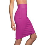 Dark Pink Women's Pencil Skirt - BnG Wear