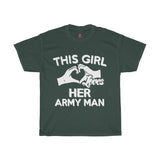 This girl loves her army man Women Designous Printed Tshirt round neck