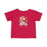 Infant Fine Jersey Printed Tee |  Mushroom sitting on chair - BnG Wear