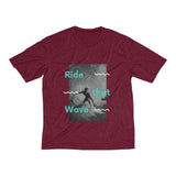 Men's Heather Dri-Fit Tee | Ride That Wave - BnG Wear