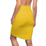 Yellow Women's Pencil Skirt - BnG Wear
