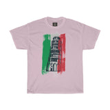 Pisa Tower Italy Women Designous Printed T shirt round neck