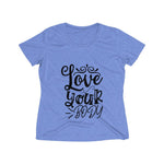 Love Your Body Women's Heather Wicking Tee - BnG Wear