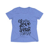 Love Your Body Women's Heather Wicking Tee - BnG Wear