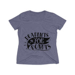 Deadlifts For Donuts Women's Heather Wicking Tee - BnG Wear