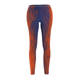 Women's Cut & Sew Casual Leggings | Jeggings | Wooden Abstract - BnG Wear