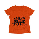 Deadlifts For Donuts Women's Heather Wicking Tee - BnG Wear