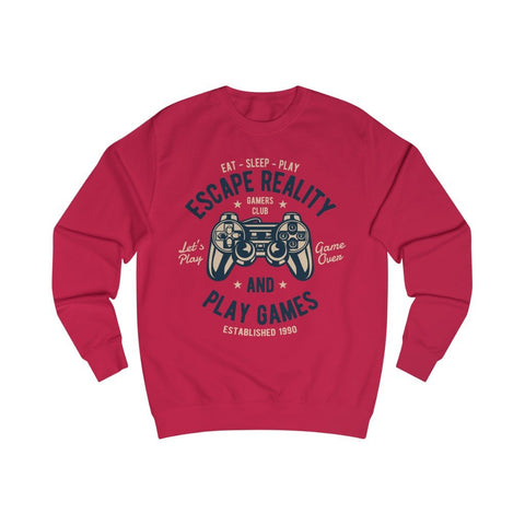 Men's Sweatshirt Escape Reality and Play Games - BnG Wear