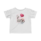Infant Fine Jersey Printed Tee | Specs Kitty - BnG Wear