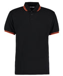 BNGwear Polo Shirt Black/Orange Tipped Collar
