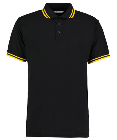 BNGwear Polo Shirt Black/Yellow Tipped Collar