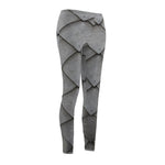 Women's Cut & Sew Casual Leggings | Jeggings | Grey Abstract - BnG Wear