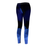 Women's Cut & Sew Casual Leggings | Jeggings | Navy Abstract - BnG Wear