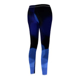 Women's Cut & Sew Casual Leggings | Jeggings | Navy Abstract - BnG Wear